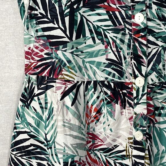 BeachLunchLounge Sundress Women S Multicolor Tropical Button-Front L45 - Picture 6 of 16